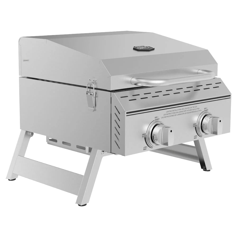 2 Burner Stainless Steel Propane Gas Grill U3664