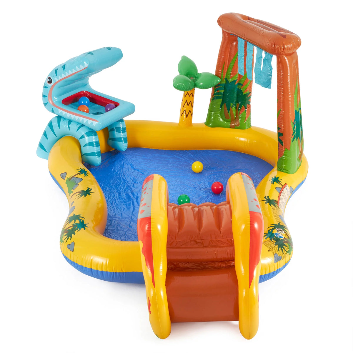 Inflatable Kids Dinosaur Play Center Pool with Slide R31996