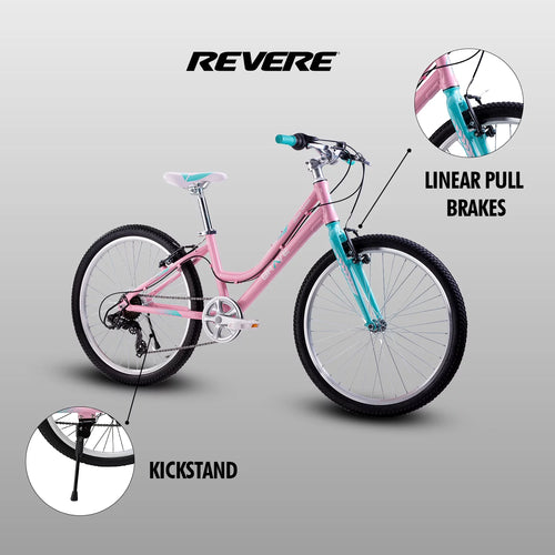 24 Girls 7-Speed Cruiser Bicycle Pink W924
