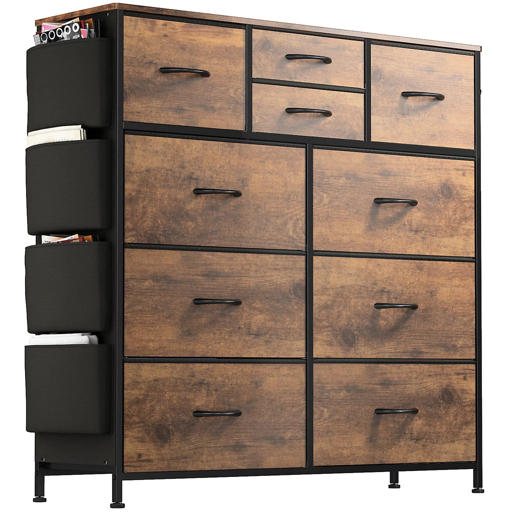 Brown 10 Drawer Dresser A578