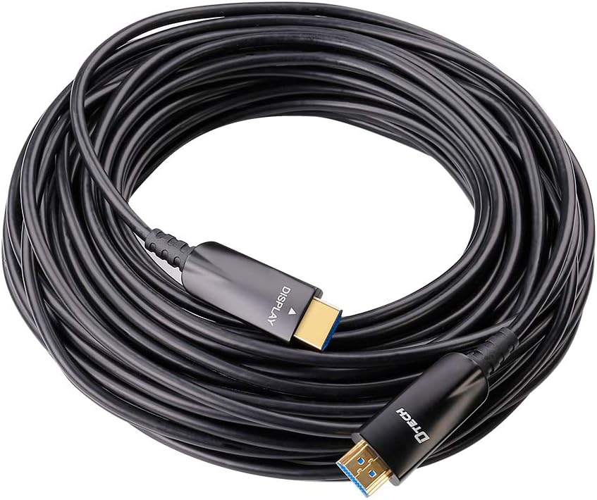 50m Fiber Optic HDMI Cable 4K 30Hz 1080p 60Hz Black B823