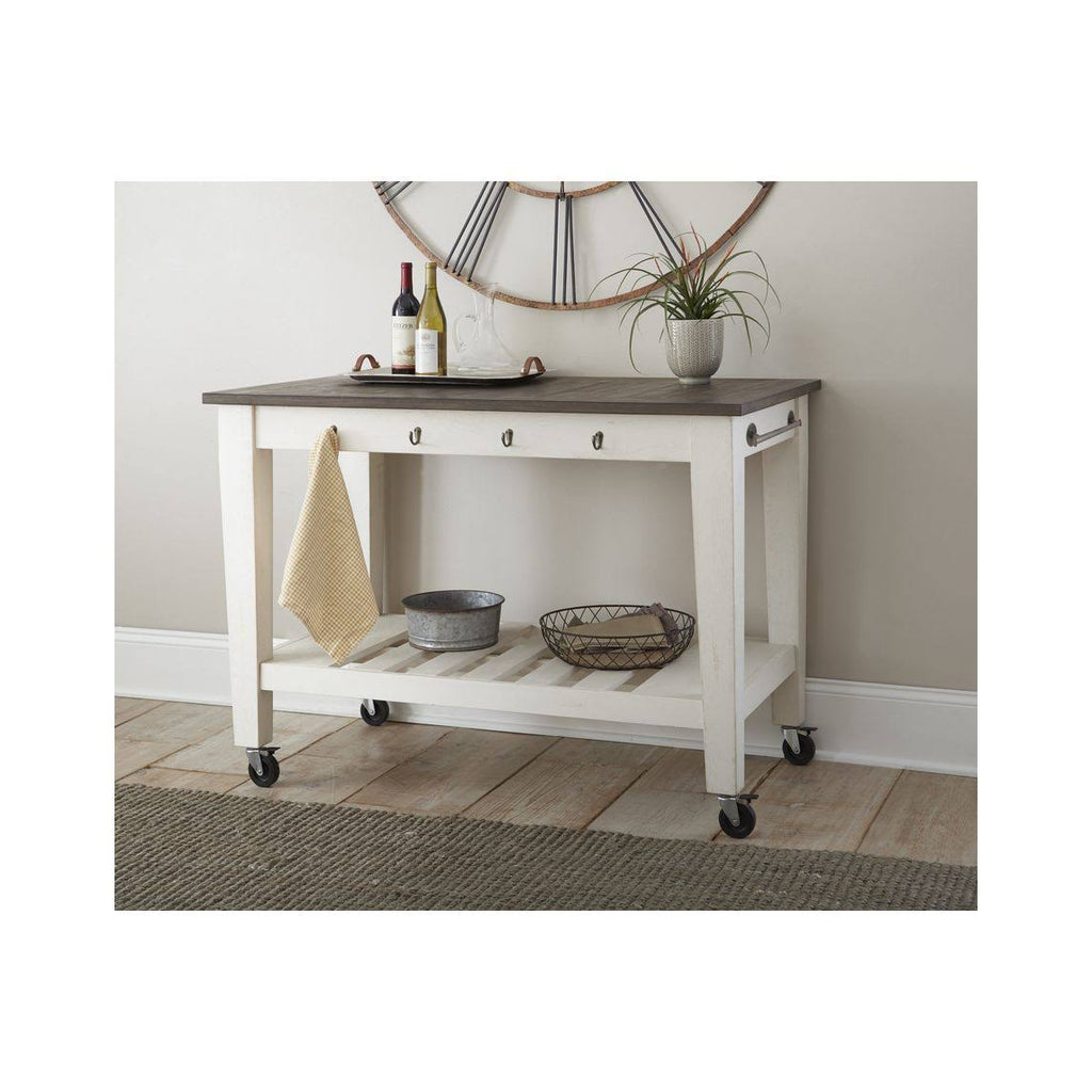 White Kitchen Cart V308