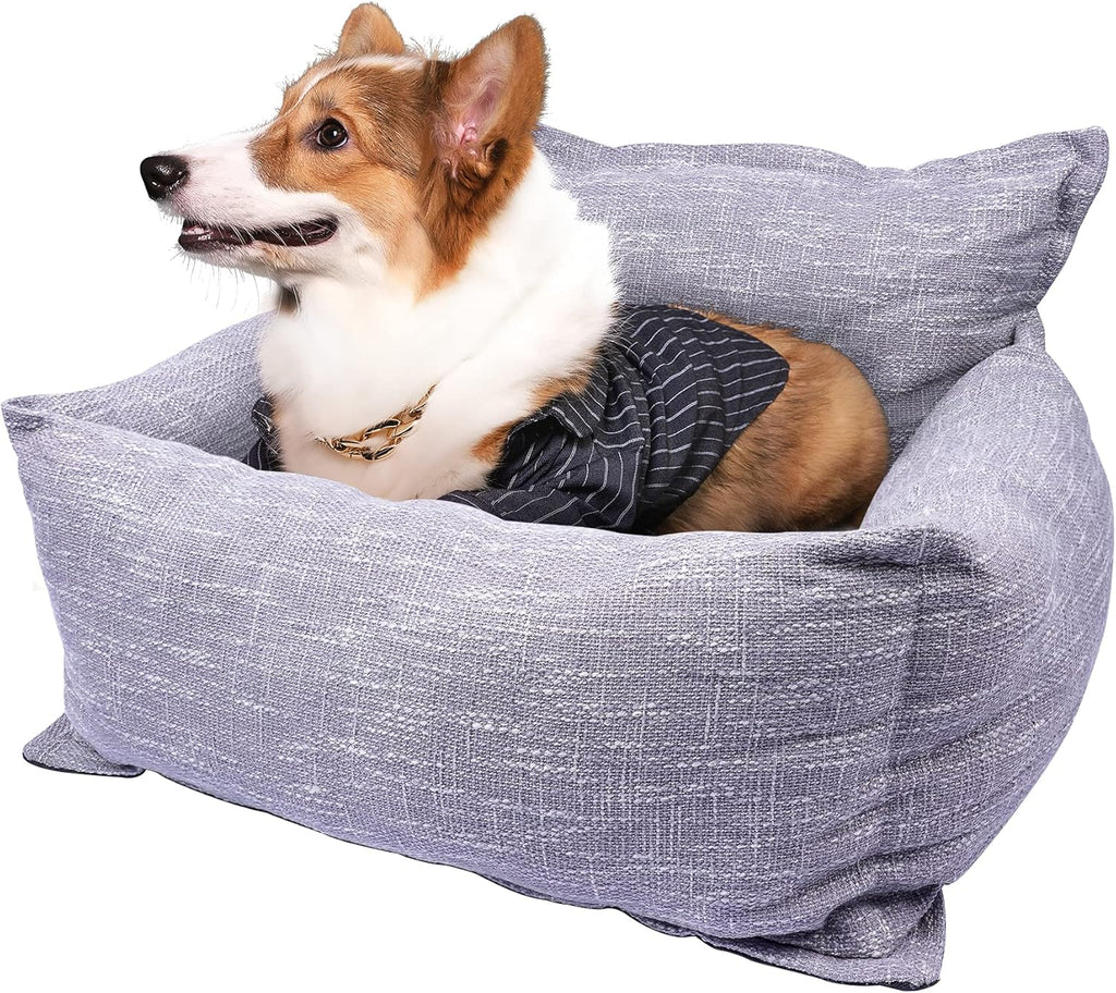 Washable Dog Car Seat with Clip-On Leash X419012
