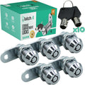 7/8” 5-Pack Metal Cam Locks with 10 Keys M685