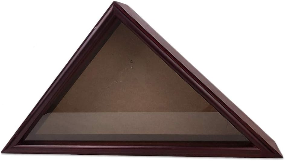 Flag Display Case 5 x 9.5' Mahogany Flag Shadow Box T696045