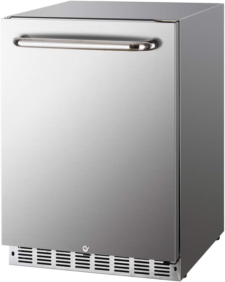 5.12 Cu.Ft 161 cans Indoor/Outdoor Stainless Steel Beverage Cooler Z652868