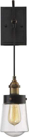1 Light Vintage Black Sconce Wall Light L989148
