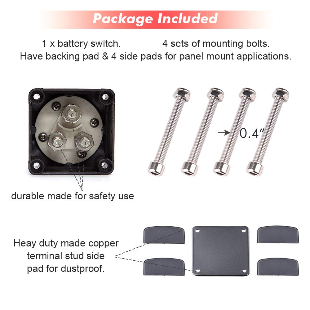 12-48V 200-1000 Amps Battery Switch M714