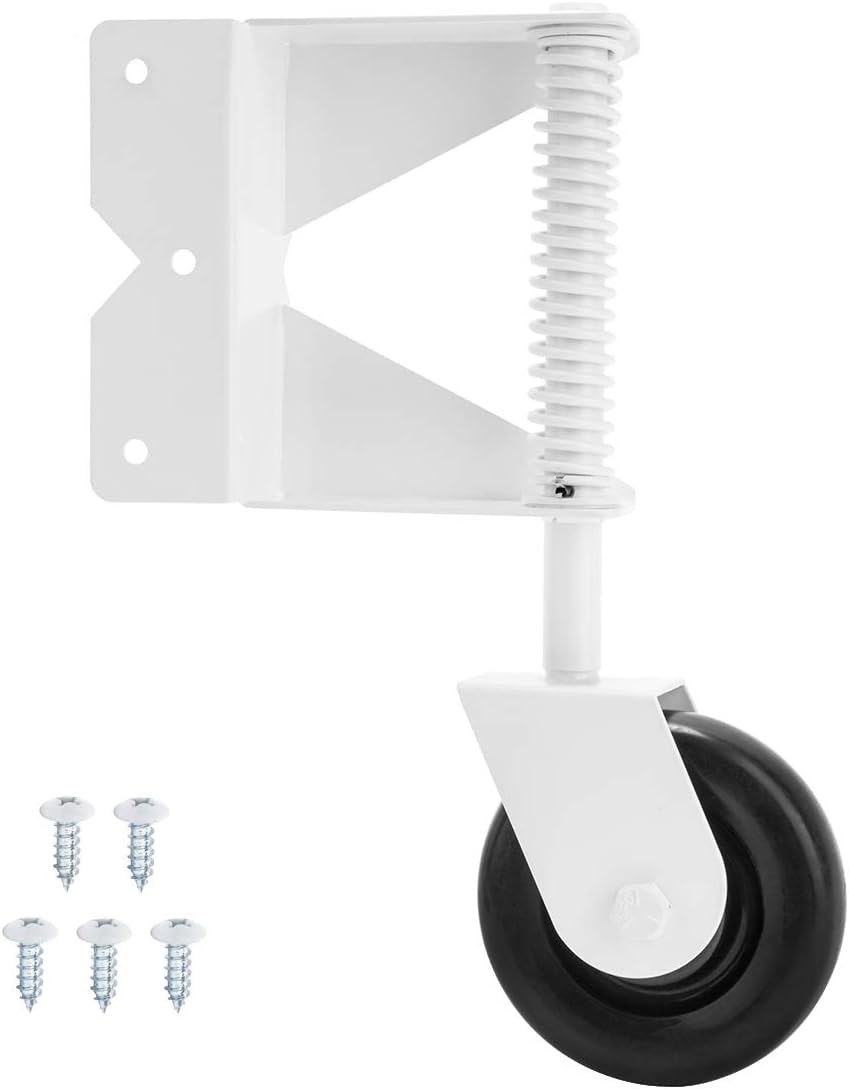 White Spring Loaded Gate Caster G332238