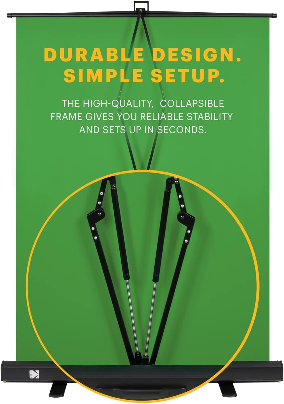 Portable Collapsible Green Screen Chroma Key Backdrop with Stand E2126