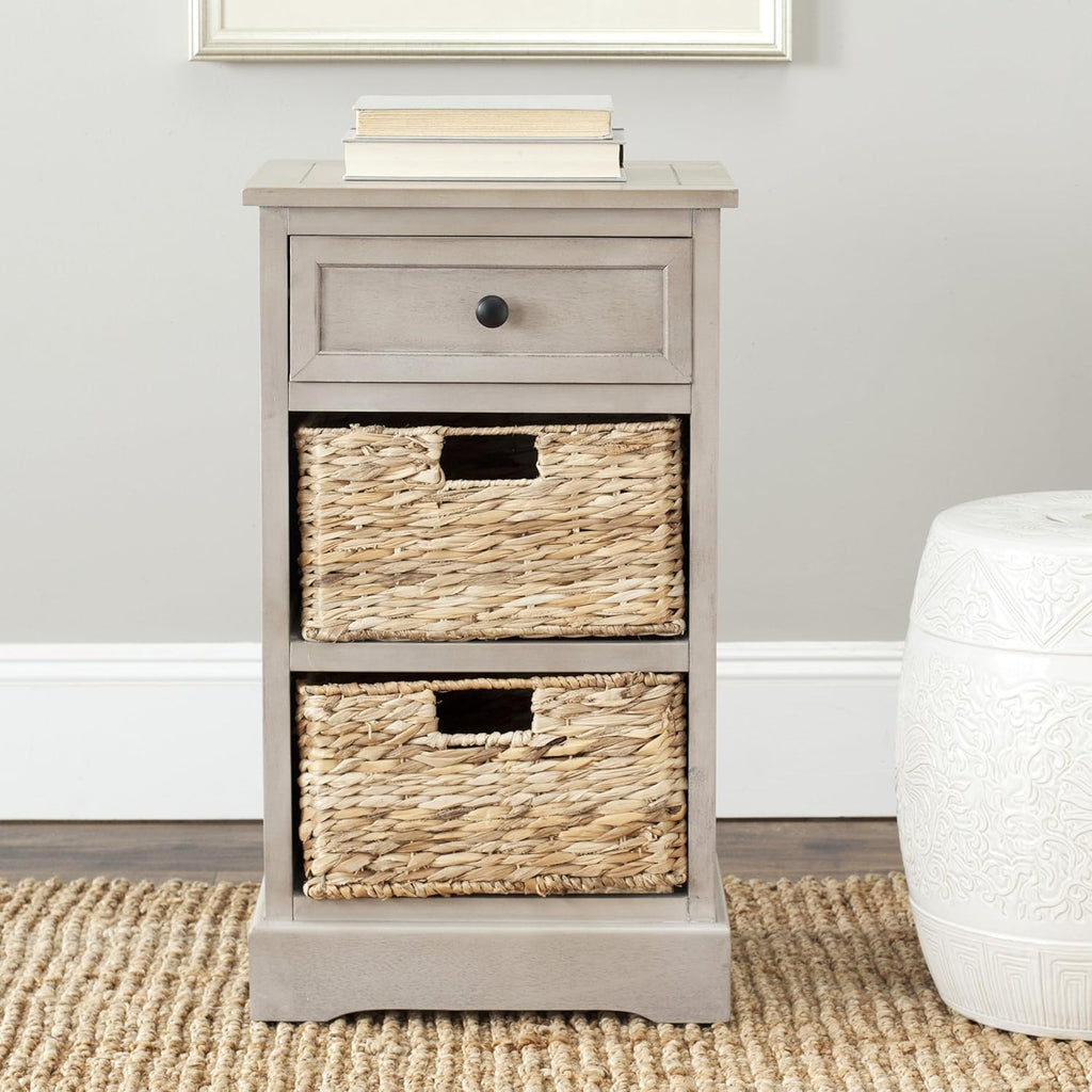 Vintage Grey Side Storage Table K846