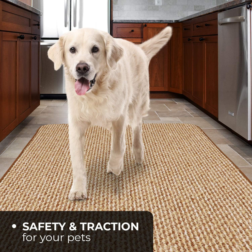 Skid-Resistant Carpet Runner Praline Brown 24 Feet X 48 Inches J99849