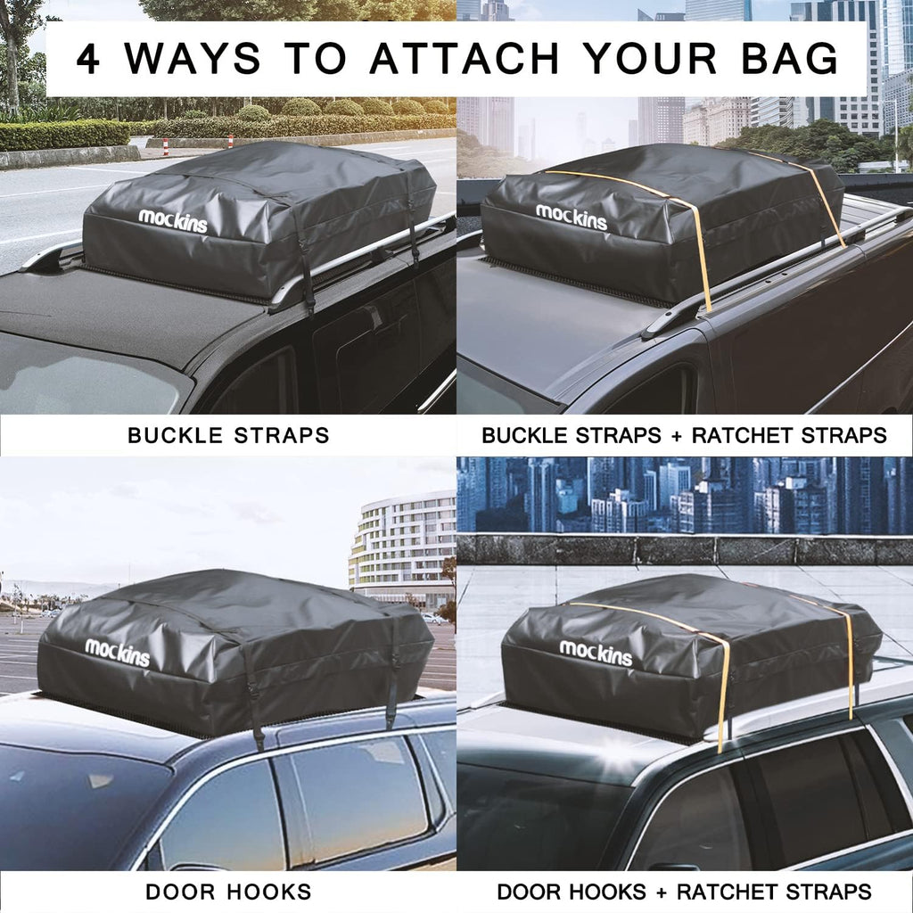 25 Cubic Feet Waterproof Rooftop Cargo Bag Set G118858