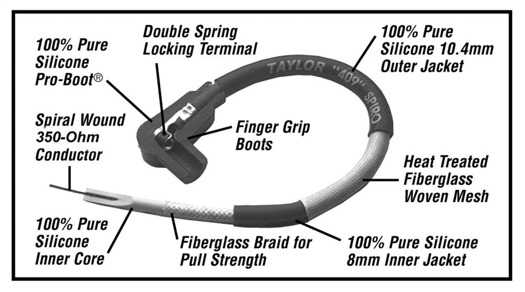 10.4mm Ignition Wire Set K973