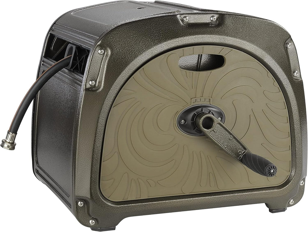 Metal Hose Reel Box with Crank Handle, 150ft Capacity Z743