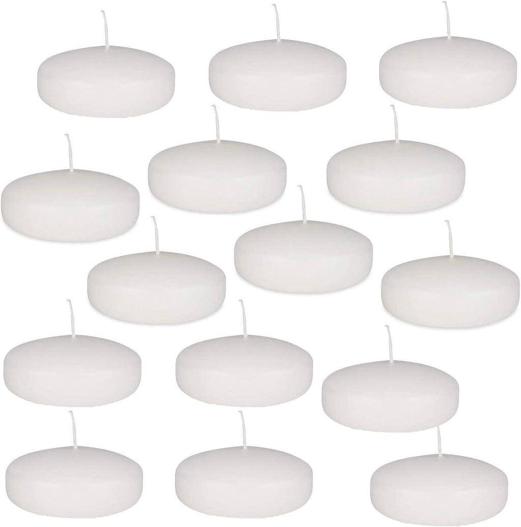 White Unscented Floating Candles Set of 36 L557038