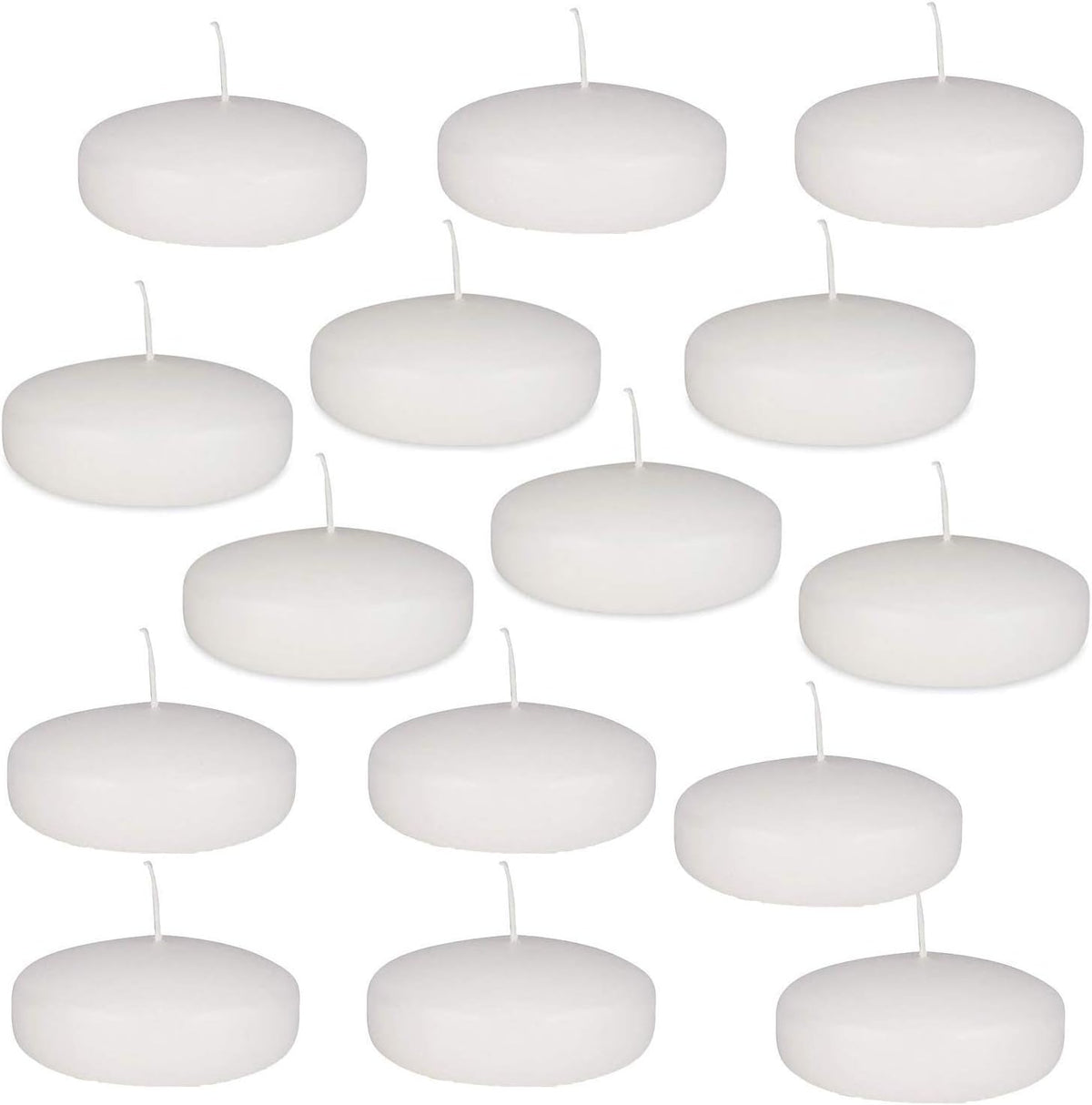White Unscented Floating Candles Set of 36 L557038