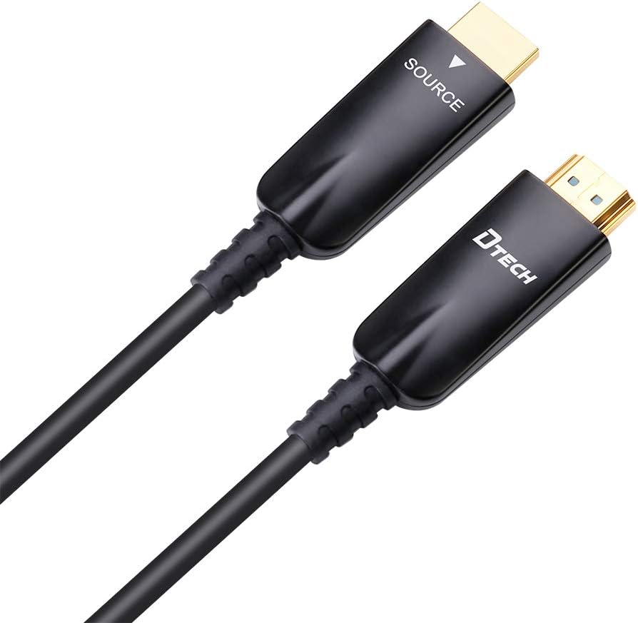 50m Fiber Optic HDMI Cable 4K 30Hz 1080p 60Hz Black B823