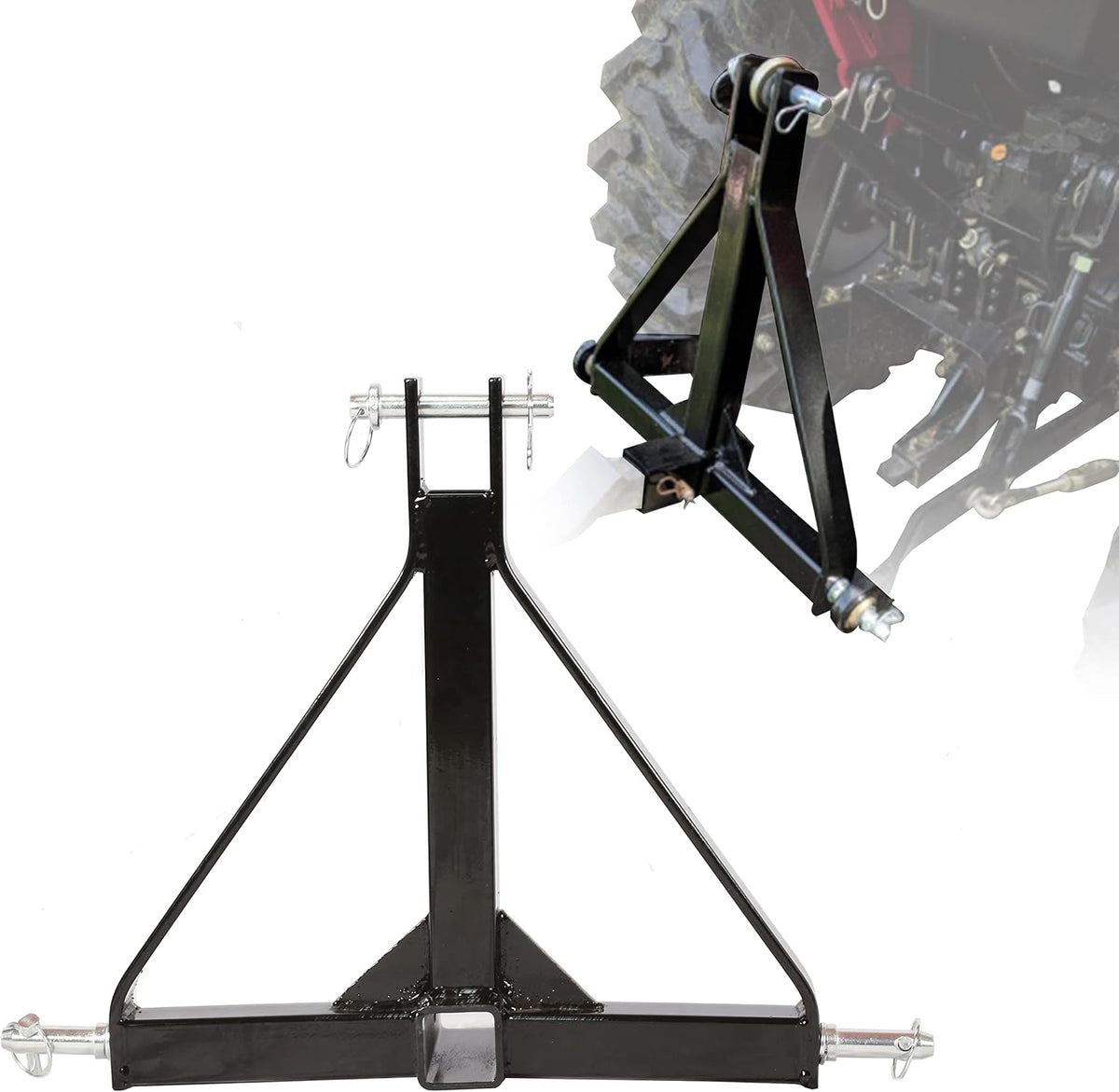 3 Point 2 Receiver Tractor Tow Hitch Drawbar Adapter Z168