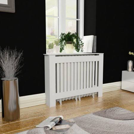 White MDF Radiator Cover Q8252