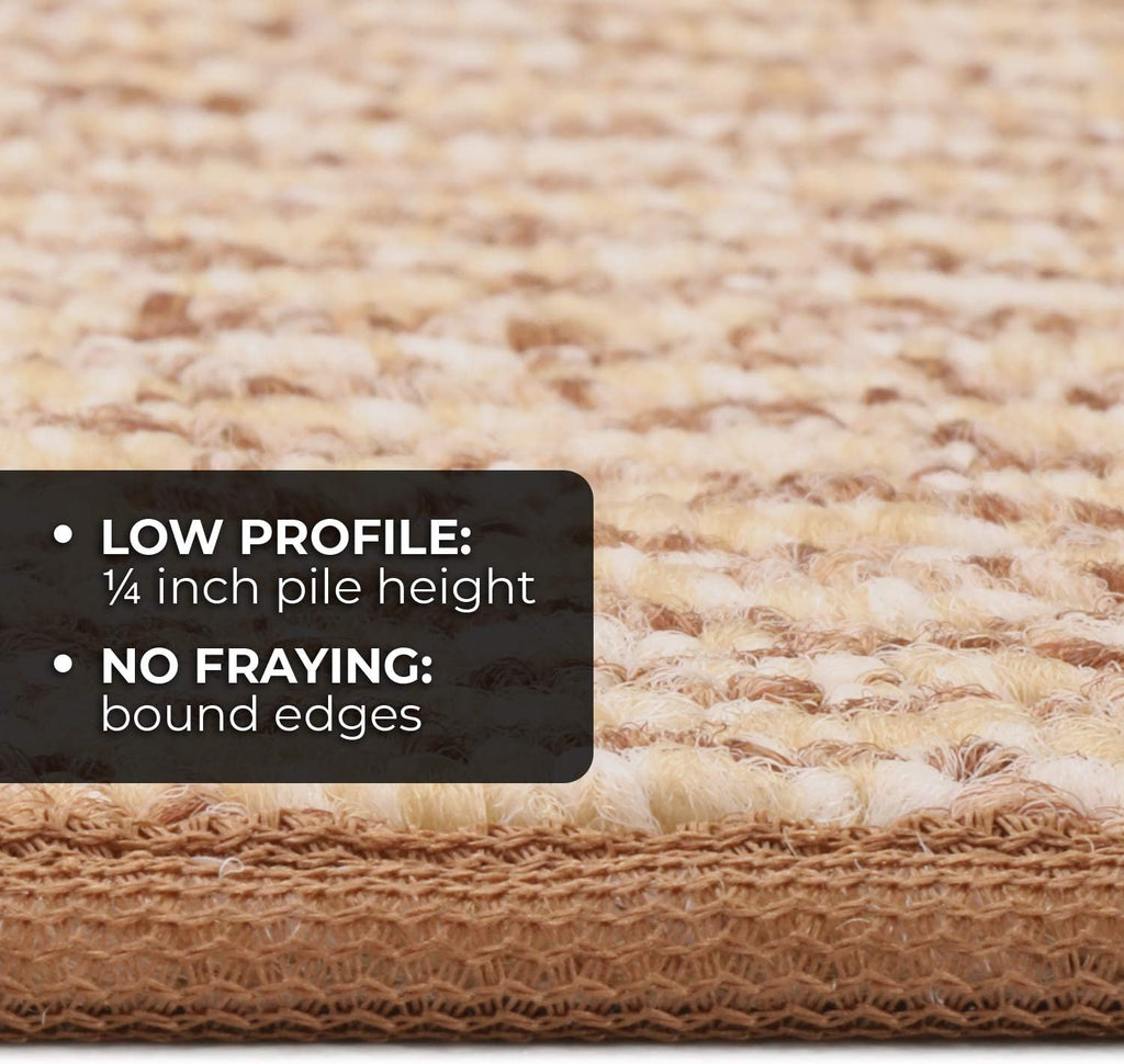 Skid-Resistant Carpet Runner Praline Brown 24 Feet X 48 Inches J99849