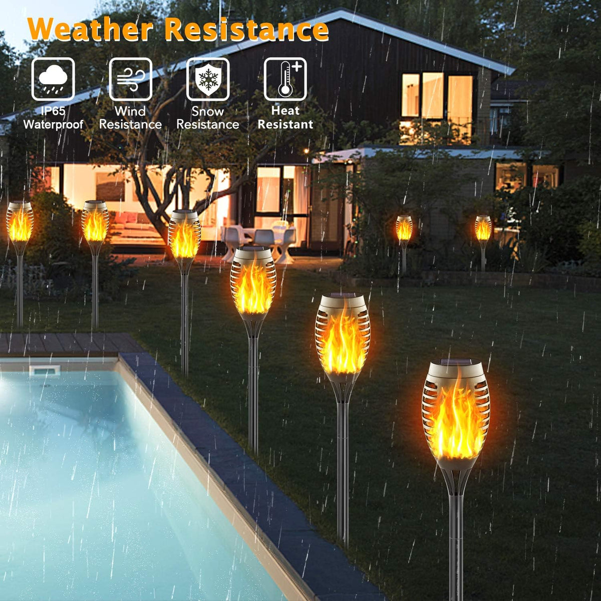 16 Pack Mini Solar Torch Lights Q47299