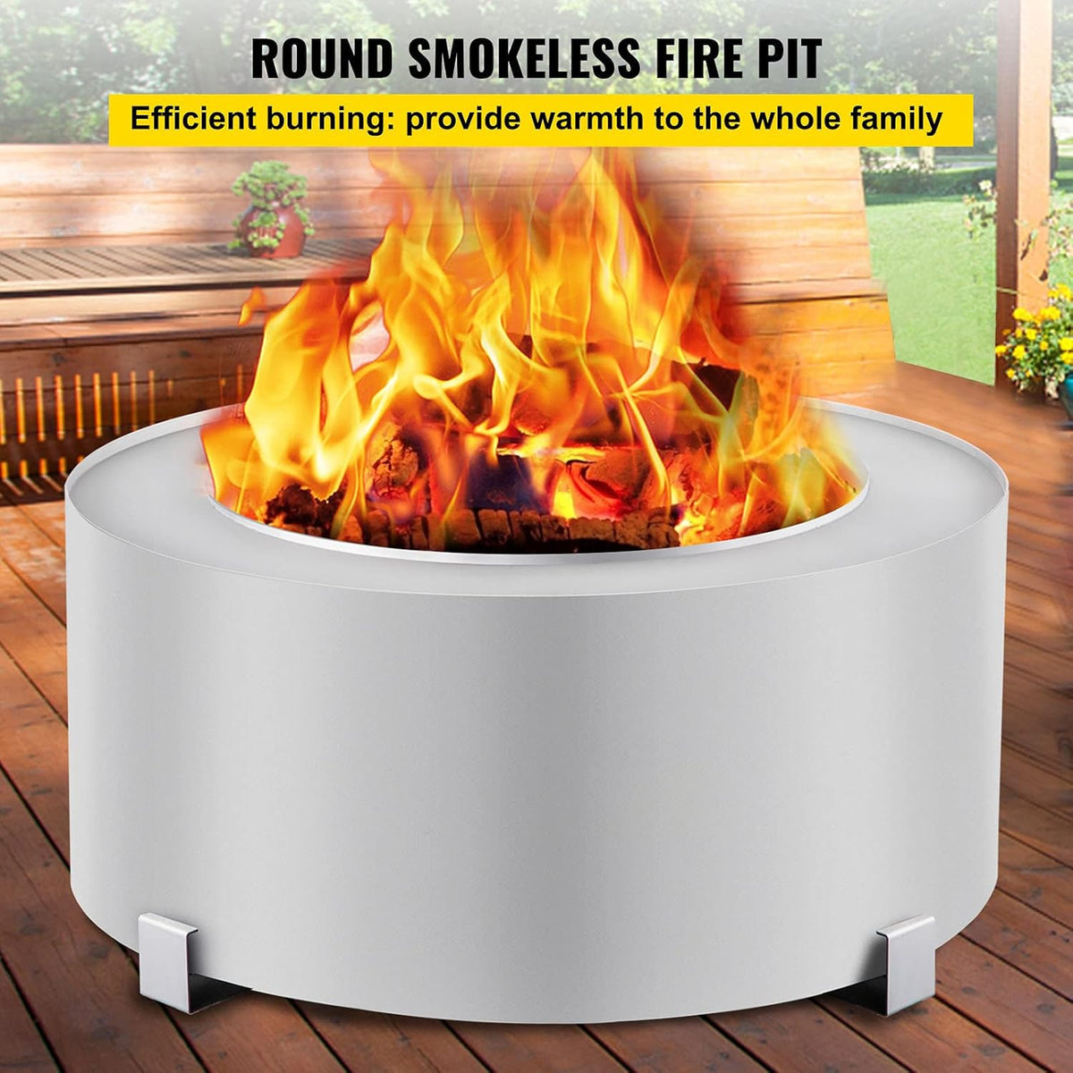 Stainless Steel Smokeless Fire Pit W66867