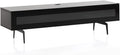Black Wood and Glass TV Stand with Metal Legs L977674