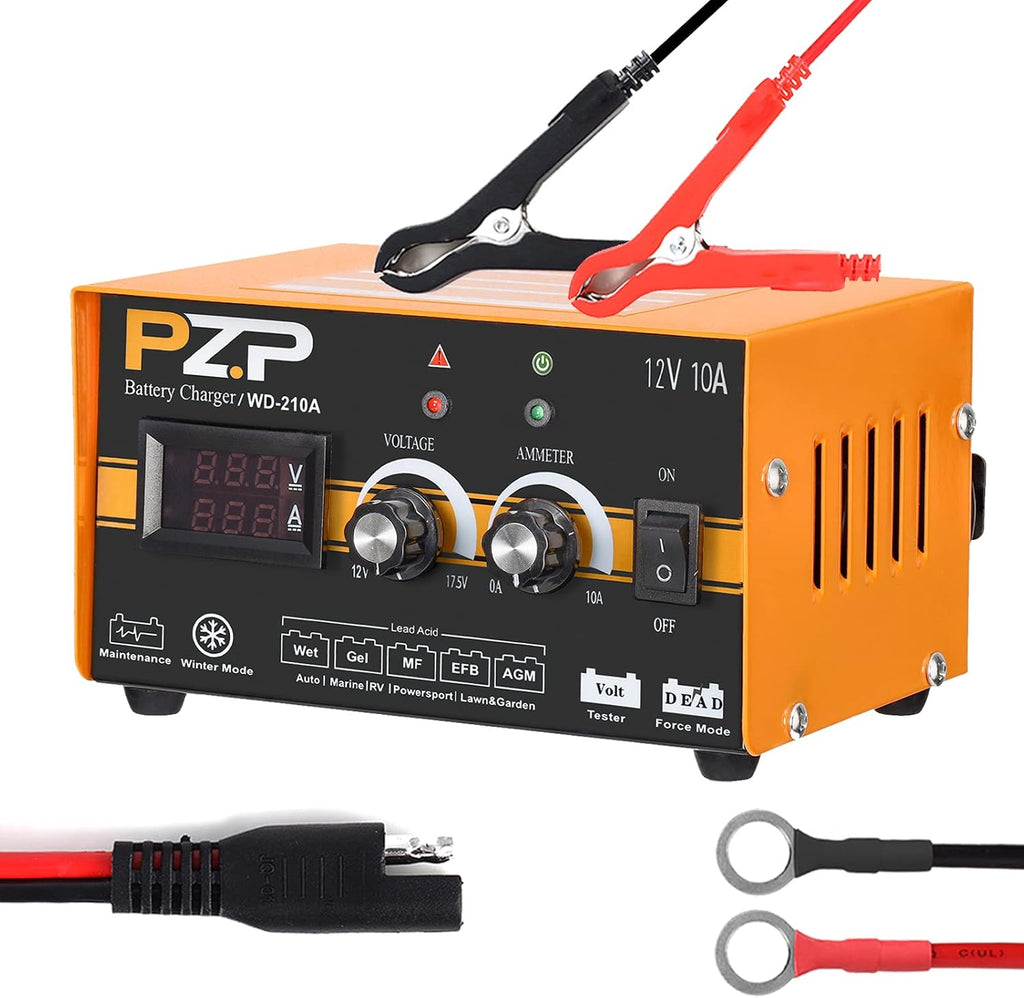 12 Volt 10A Automatic Battery Charger H779015