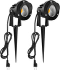 10W Warm White IP65 Waterproof LED Landscape Spotlight 2 Pack L94661