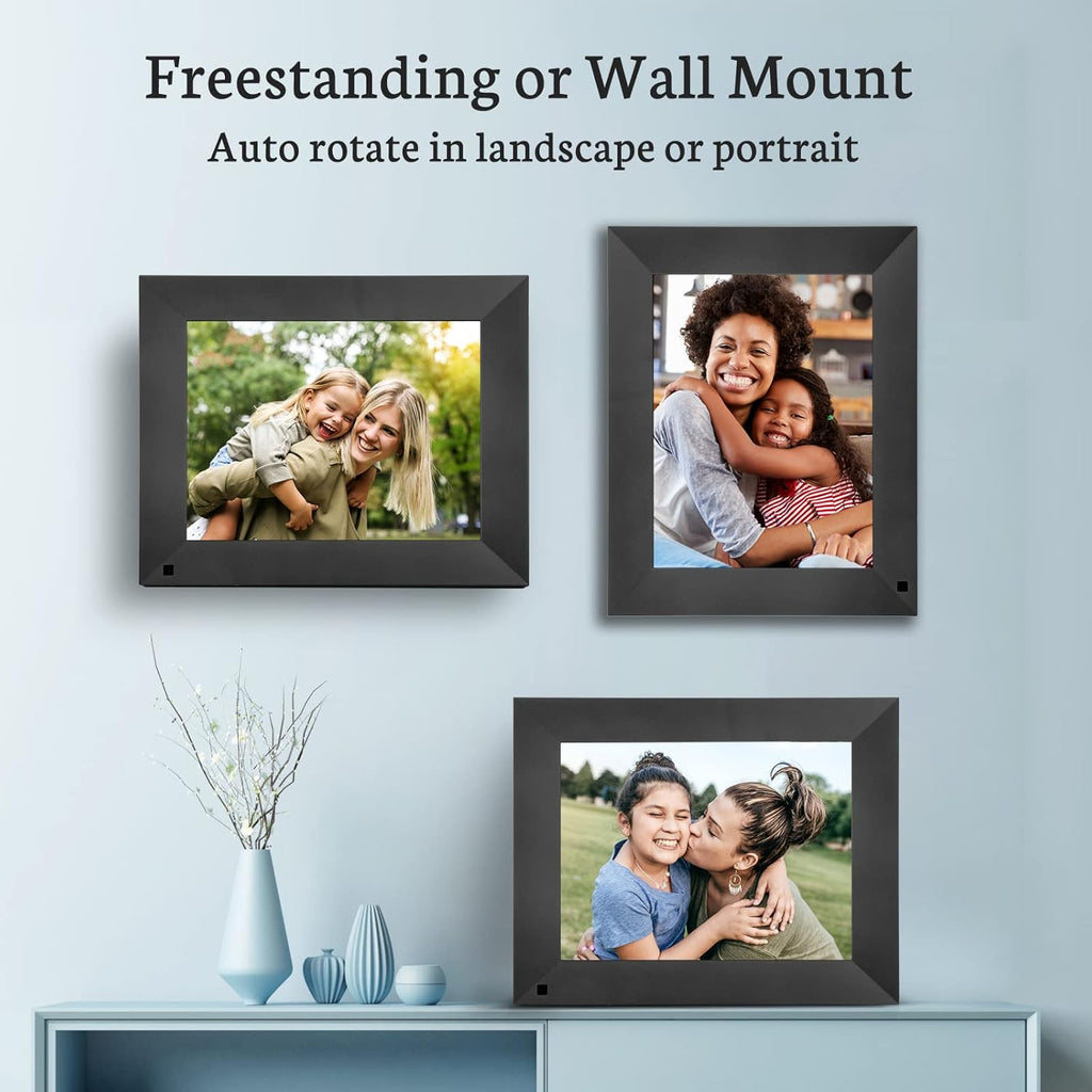 Digital Picture Frame IPS Display Wall-Mountable with Remote Control J992
