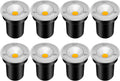 3W 12V-24V IP67 Waterproof LED Well Lights 8 Pack Warm White F3230