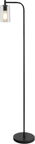 Black Floor Lamp with Glass Shade H869414
