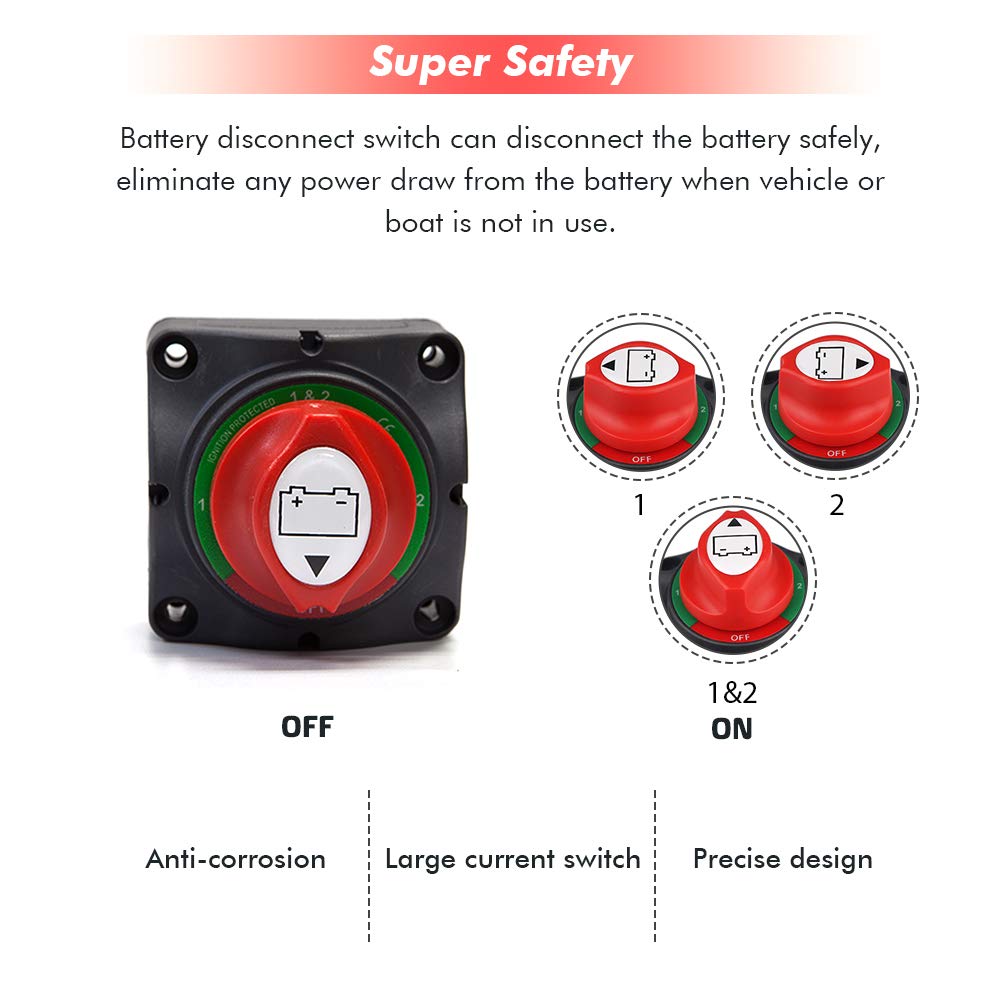 12-48V 200-1000 Amps Battery Switch M714