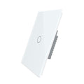 Black Wall Touch Light Switch, 2 Gang 1 Way N919