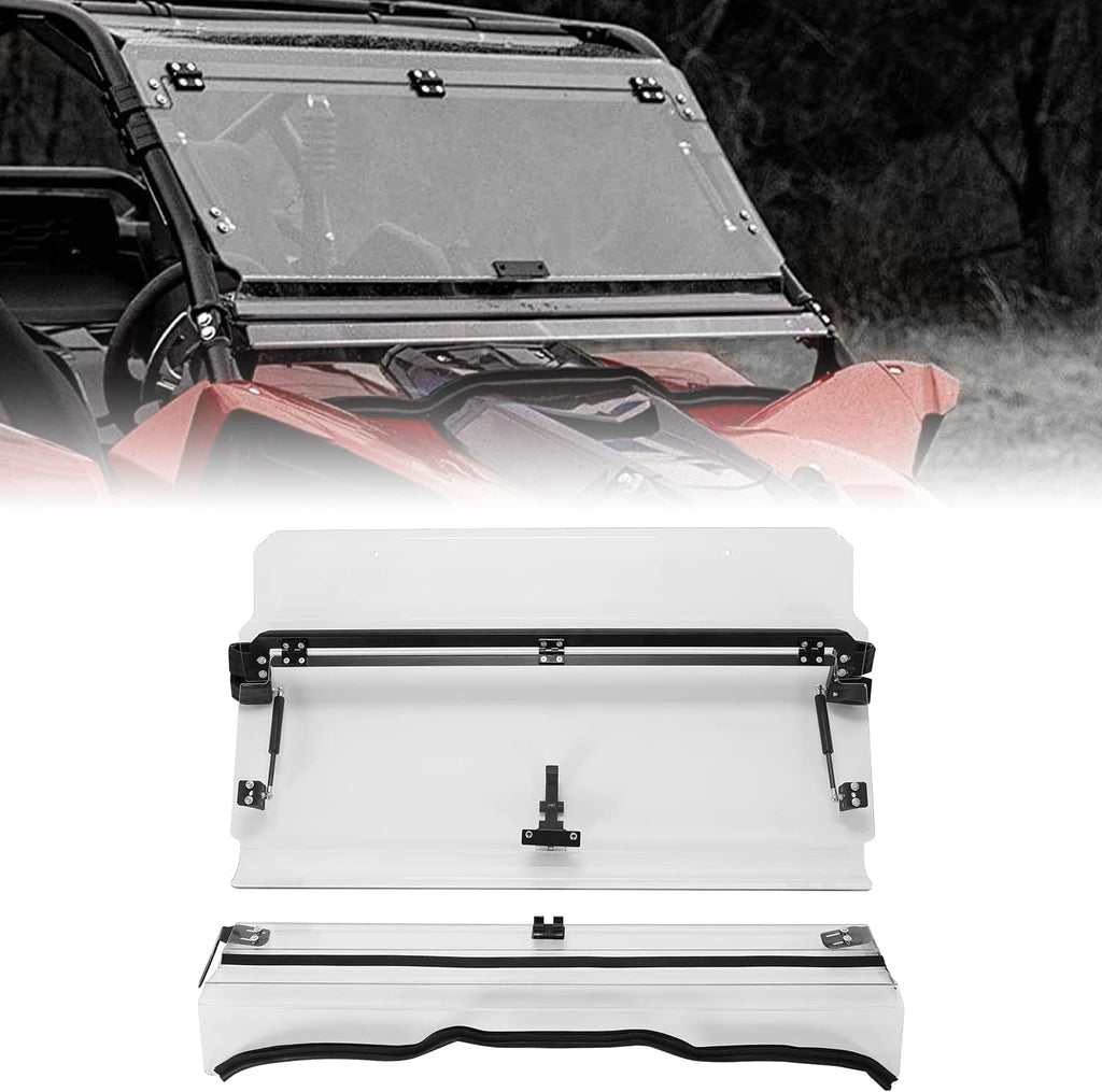Full Heavy Duty UTV Clear Windshield 3-in-1 Vented X8107