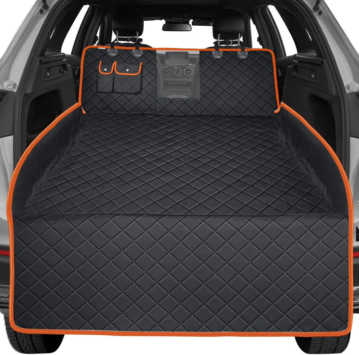 Waterproof Nonslip Dog Cargo Liner with Storage Pockets Pack of 2 P1838