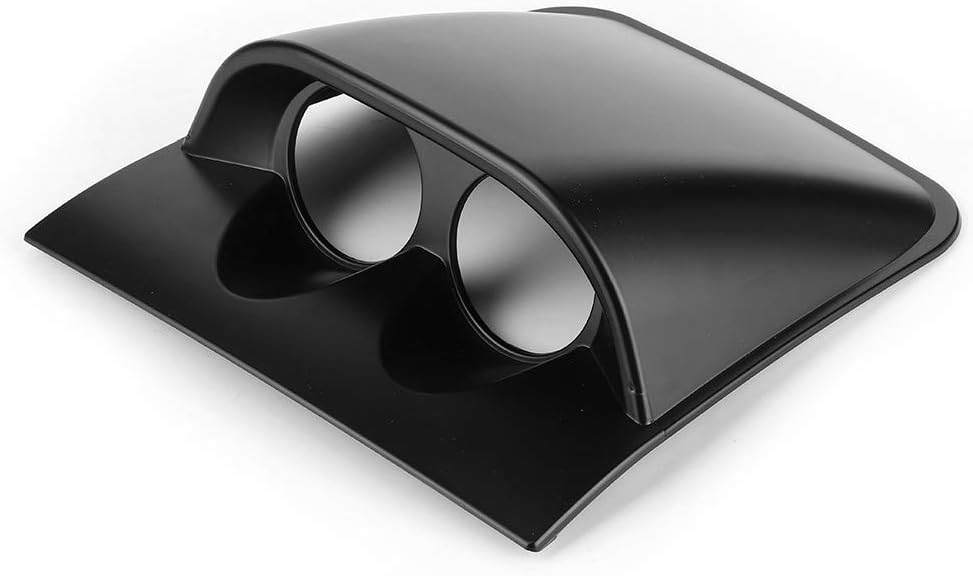 Black 52mm Dual Hole Dashboard Gauge Holder L2659