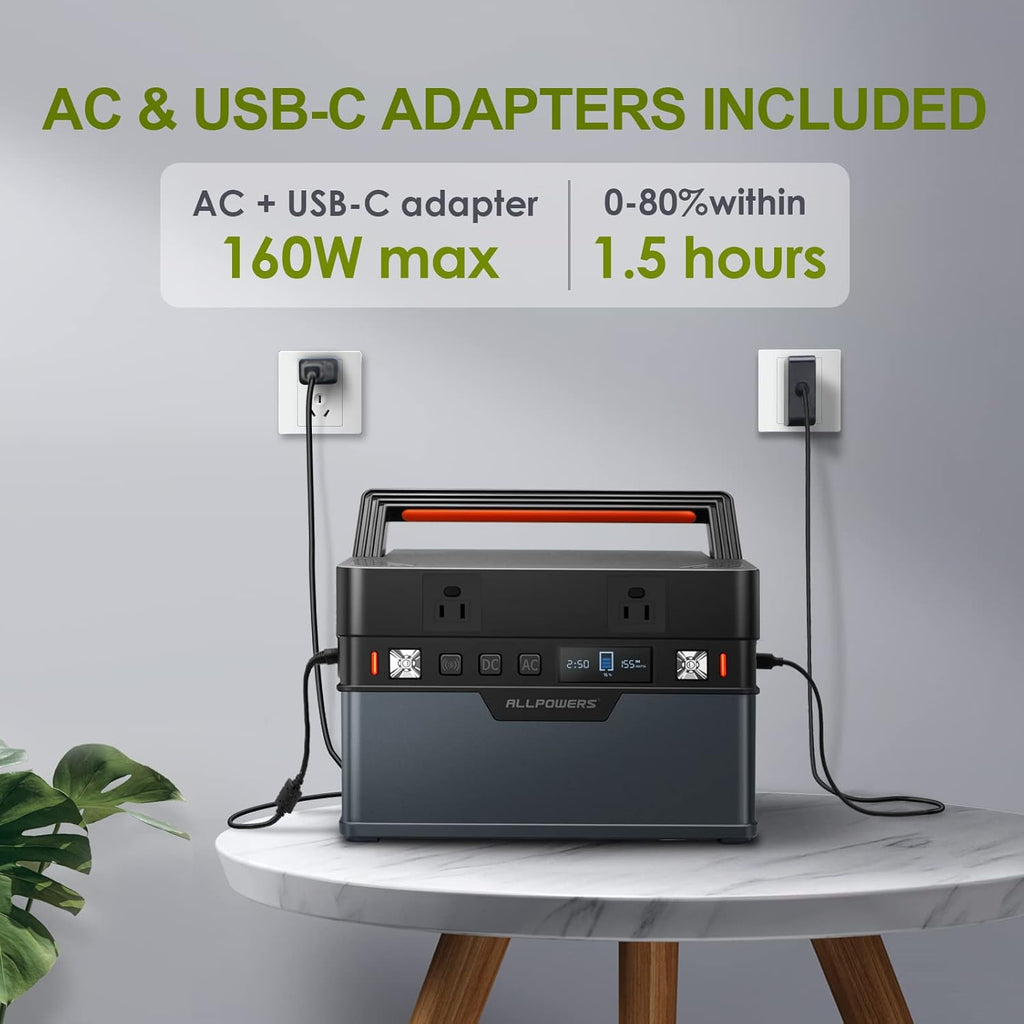 Portable Power Station 700W 606Wh Solar Generator O916691