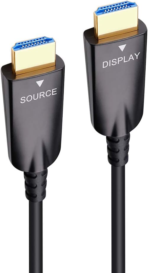 50m Fiber Optic HDMI Cable 4K 30Hz 1080p 60Hz Black B823