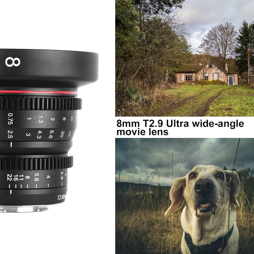 8mm T2.9 Wide-Angle Cinema Lens M83446