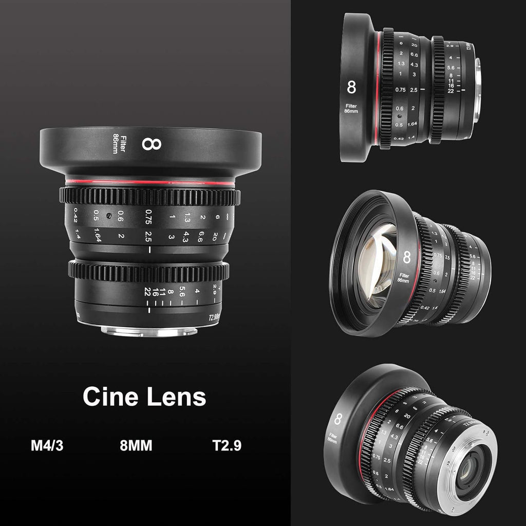 8mm T2.9 Wide-Angle Cinema Lens M83446