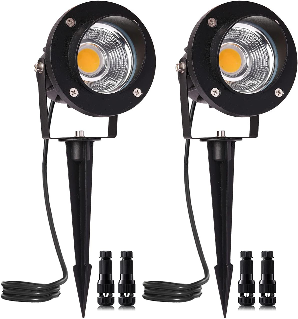 18W Low Voltage LED Landscape Spotlight 2 Pack V99042