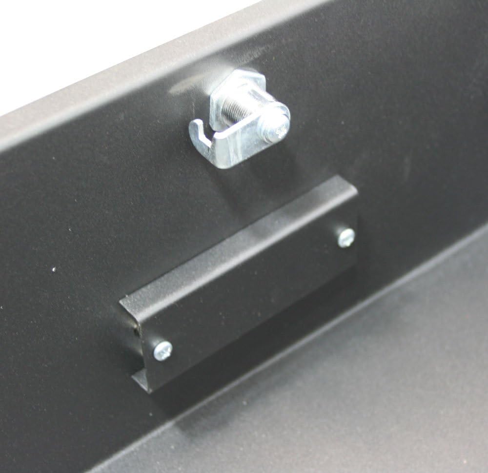 19 Rack Mount 4U Key Lock Drawer Black Z205368