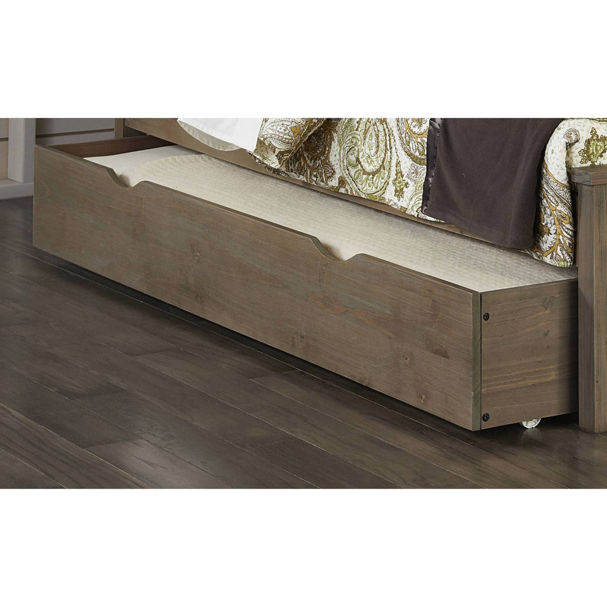 Twin Bookcase Bed with Trundle T4803
