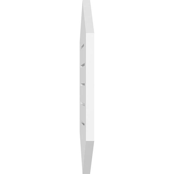 40x22 Vertical Peaked Surface Mount PVC Gable Vent J1534