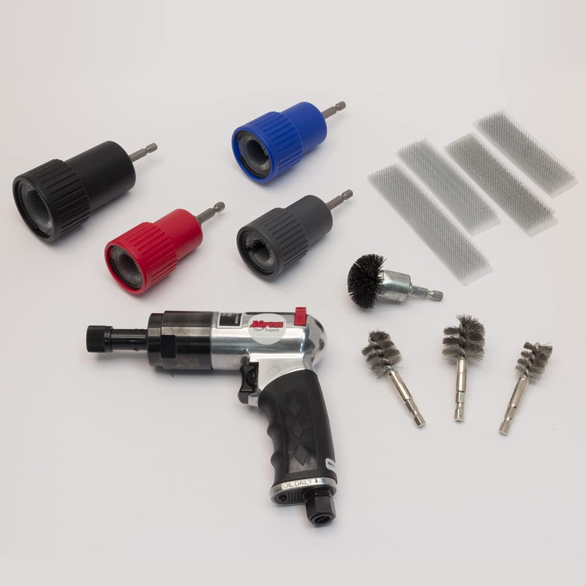 Wheel Nut & Stud Cleaning Kit with Air Tool and Brushes Q982524
