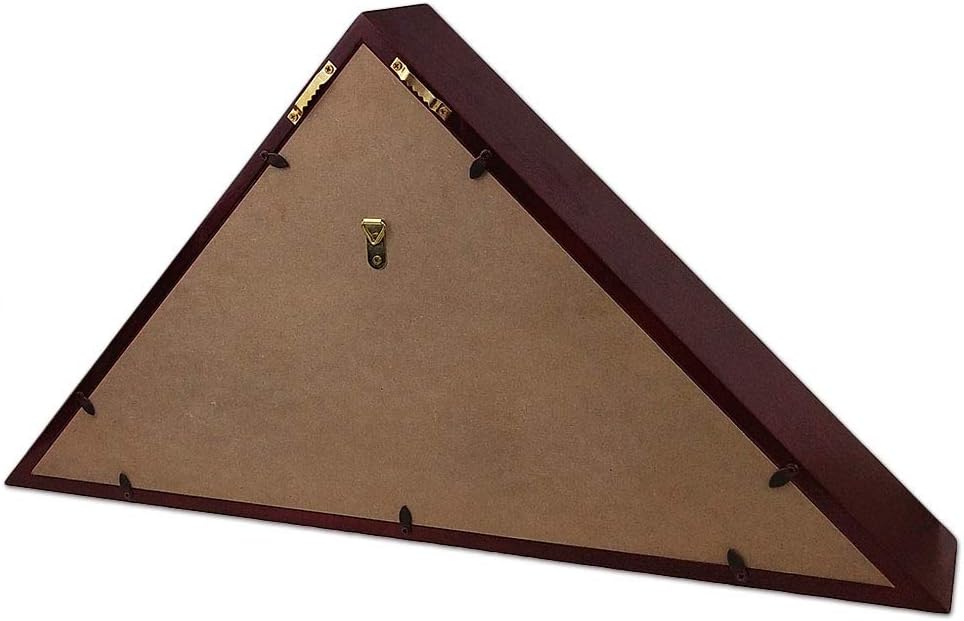 Flag Display Case 5 x 9.5' Mahogany Flag Shadow Box T696045