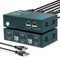 Dual Monitor 2 Port 4K@60Hz HDMI KVM Switch G324