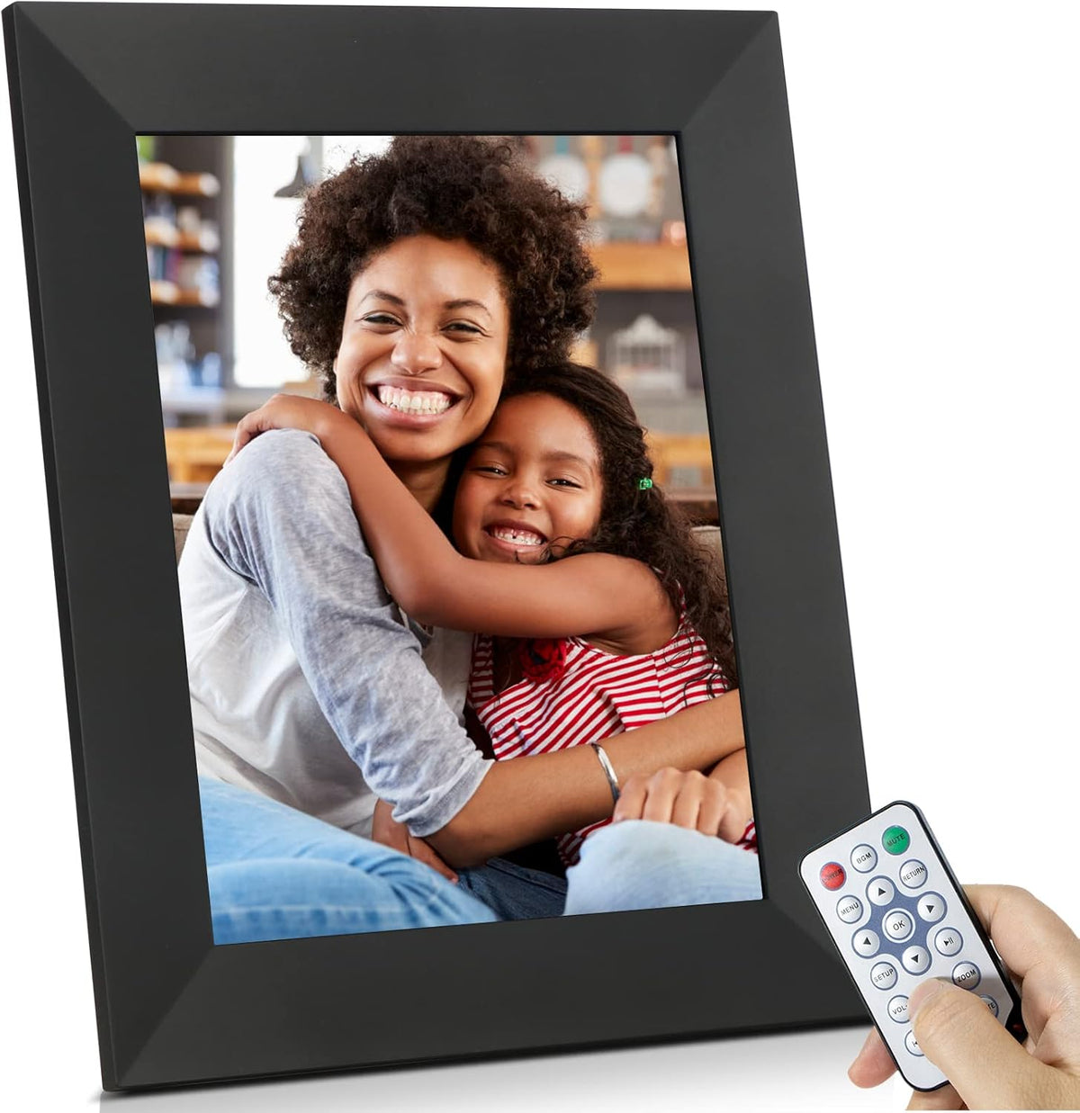 Digital Picture Frame IPS Display Wall-Mountable with Remote Control J992